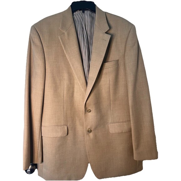 Men’s Lauren Ralph Lauren 2 Button Blazer Beige 44L - Picture 1 of 7
